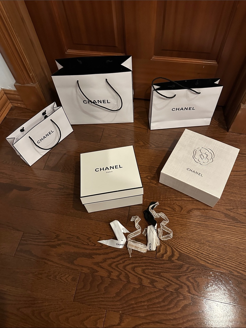 Chanel gift boxes accessory , paper tote’s